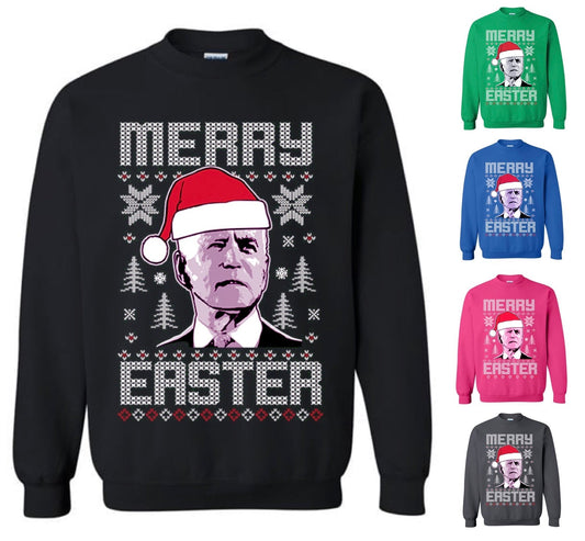 Merry Easter Sweatshirt — FREE Booster Shot Glass