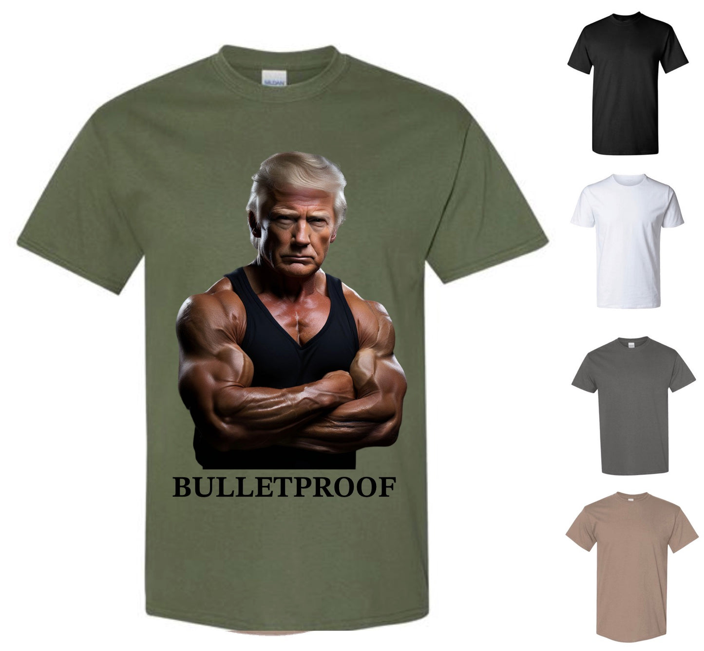 Bulletproof Trump T-Shirt — Free Shipping