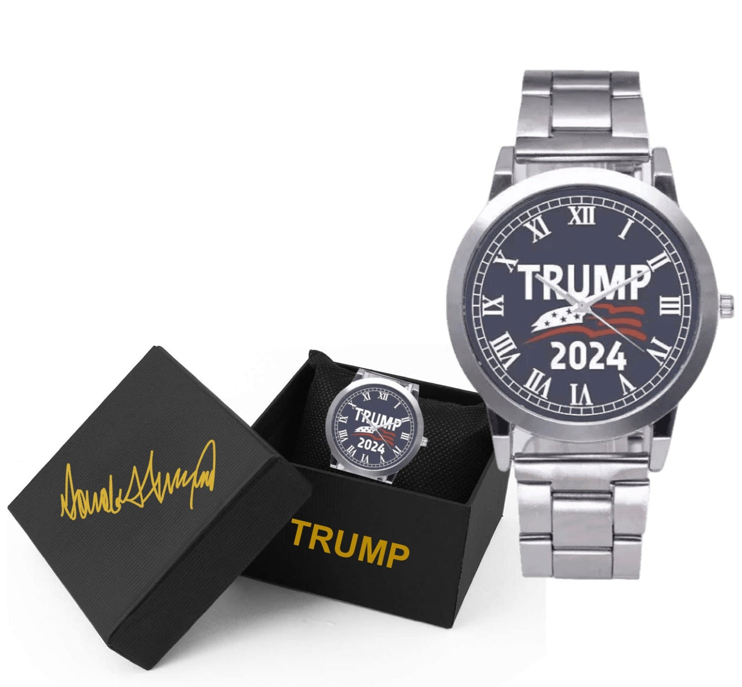 Official President Trump 2024 Watch, Autographed Box Replica! (FREE Shipping)