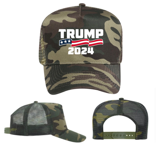 Buy 1 Get 1 Free — Trump 2024 Camo Hat