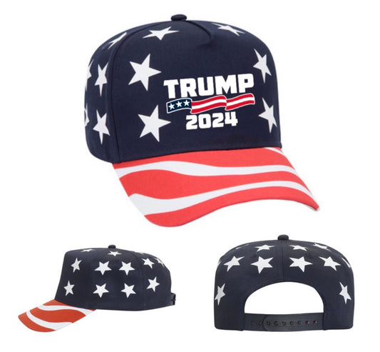 Buy 1 Get 1 Free — Trump 2024 Flag Hat