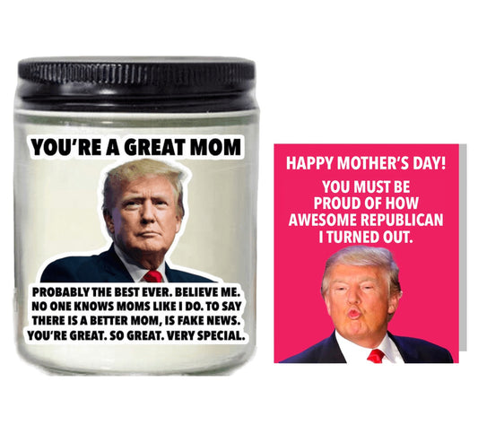 Mother's Day Trump Candle (+ FREE Card)